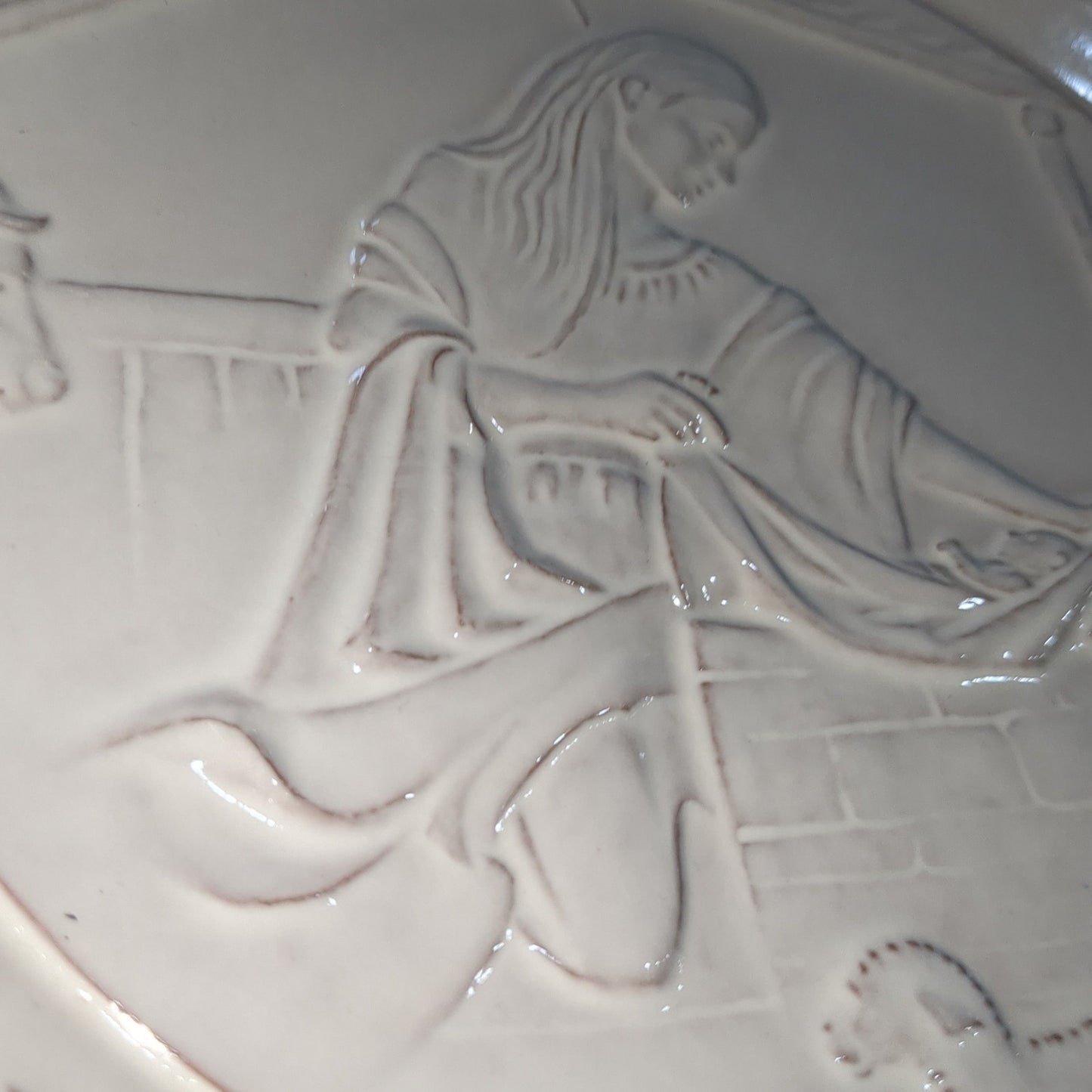 vintage Frankoma plate 1969 Laid in a manager