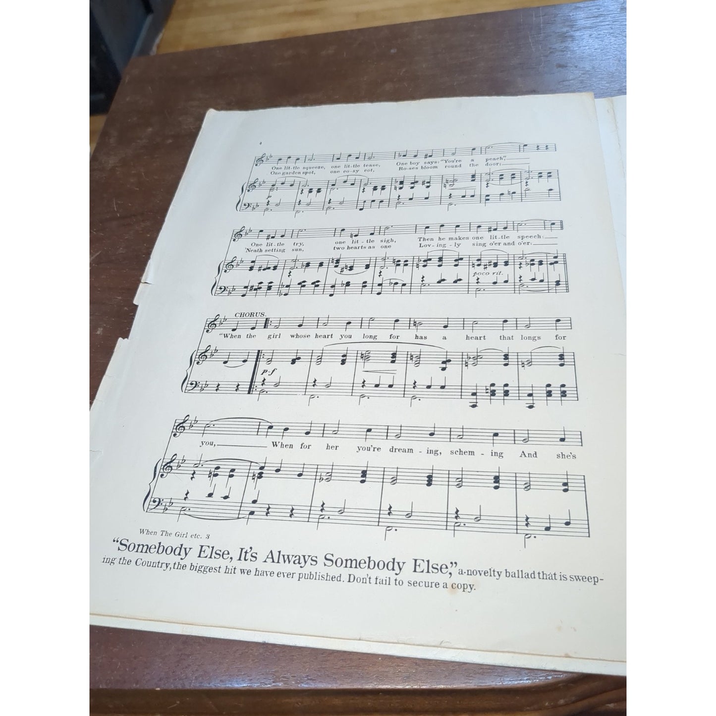 Vintage Sheet Music When The Girl Whose Heart You Long For George Meyer Robert Roden