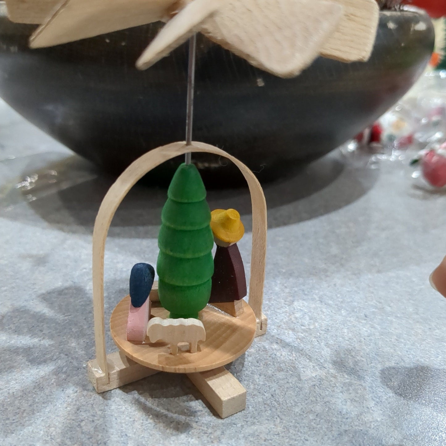 vintage German Windmill Nativity