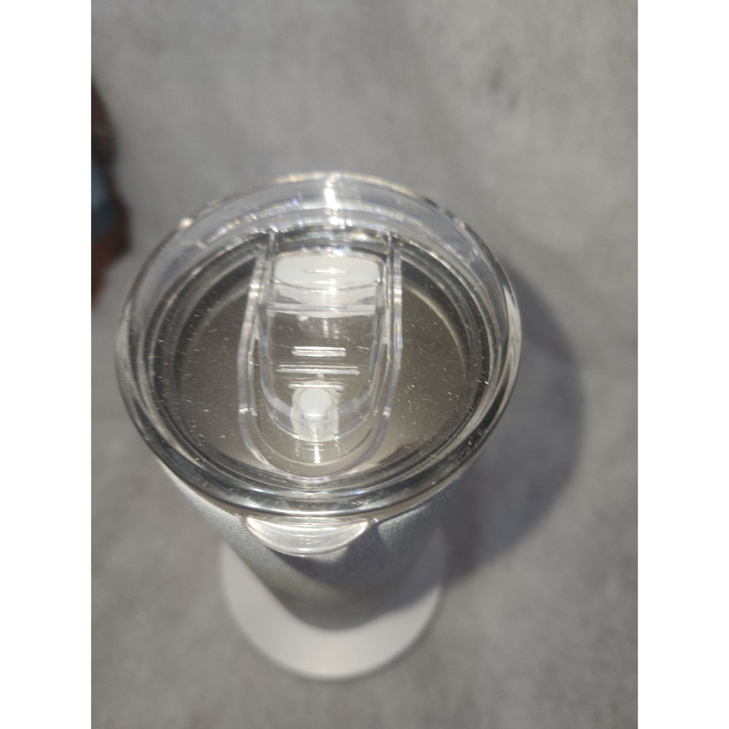 20 oz Stainless Steel Glitter Tumbler Just Breathe Butterflies flowers