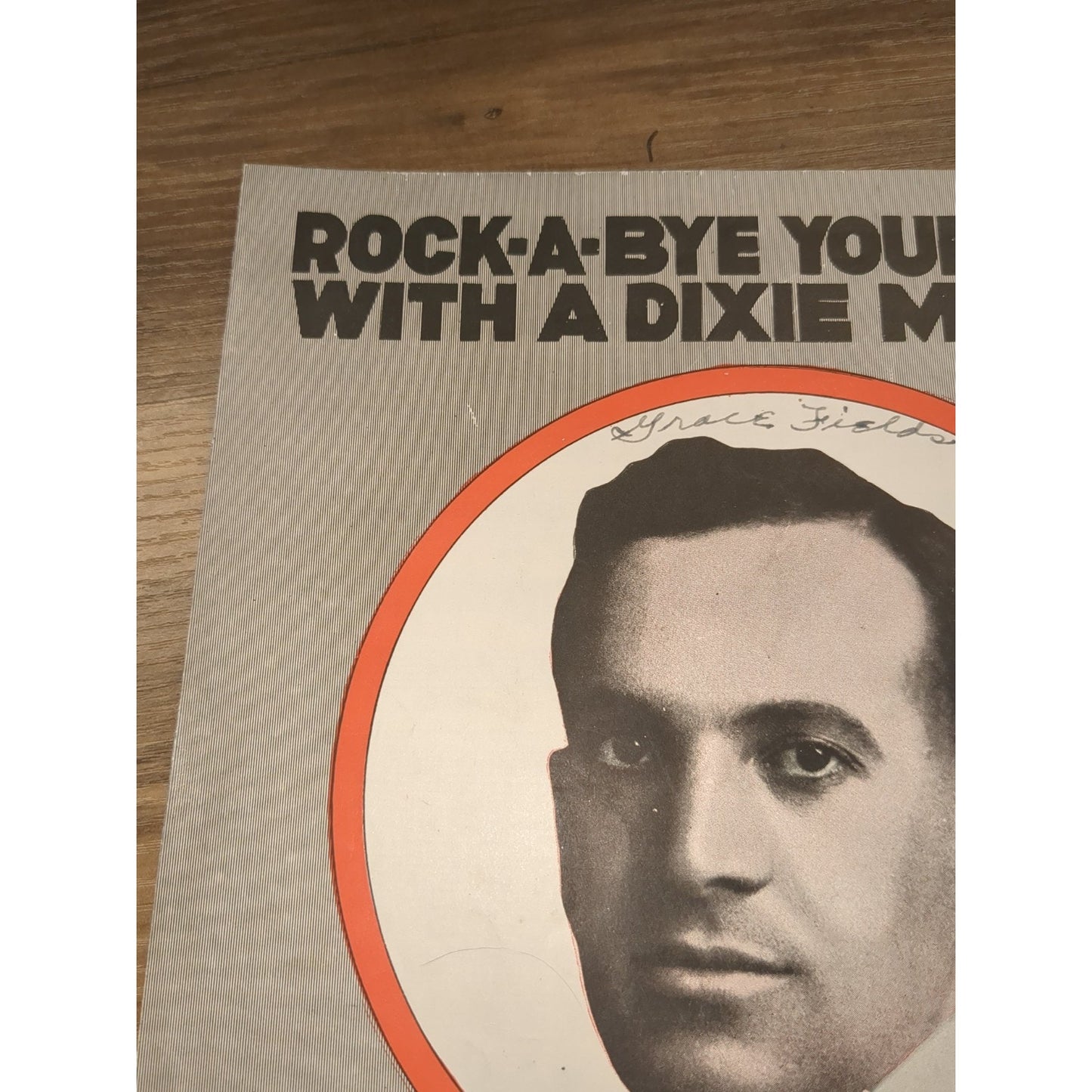 VINTAGE SHEET MUSIC - Rock A Bye Your Baby With A Dixie Melody