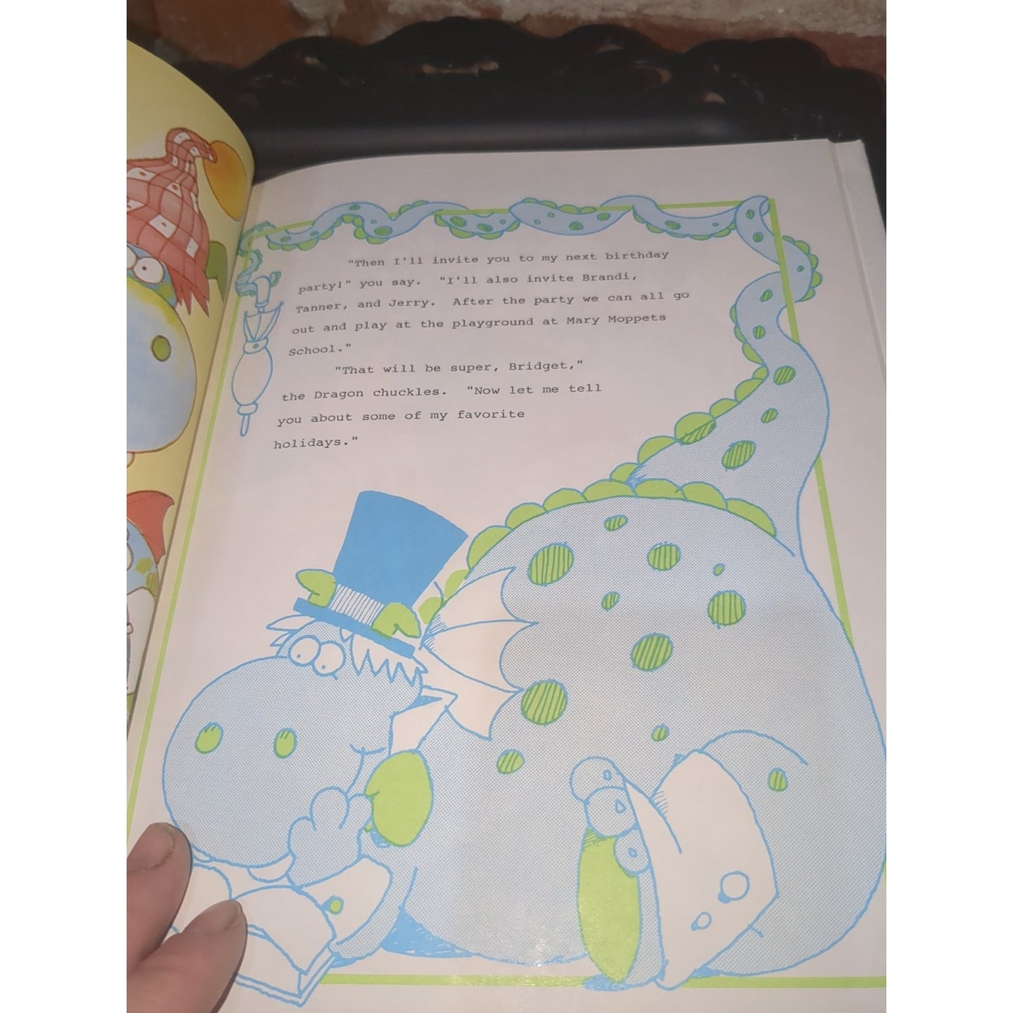 Vintage Book The Holiday Dragon Adventure Of Stephanie And The Holiday Dragon