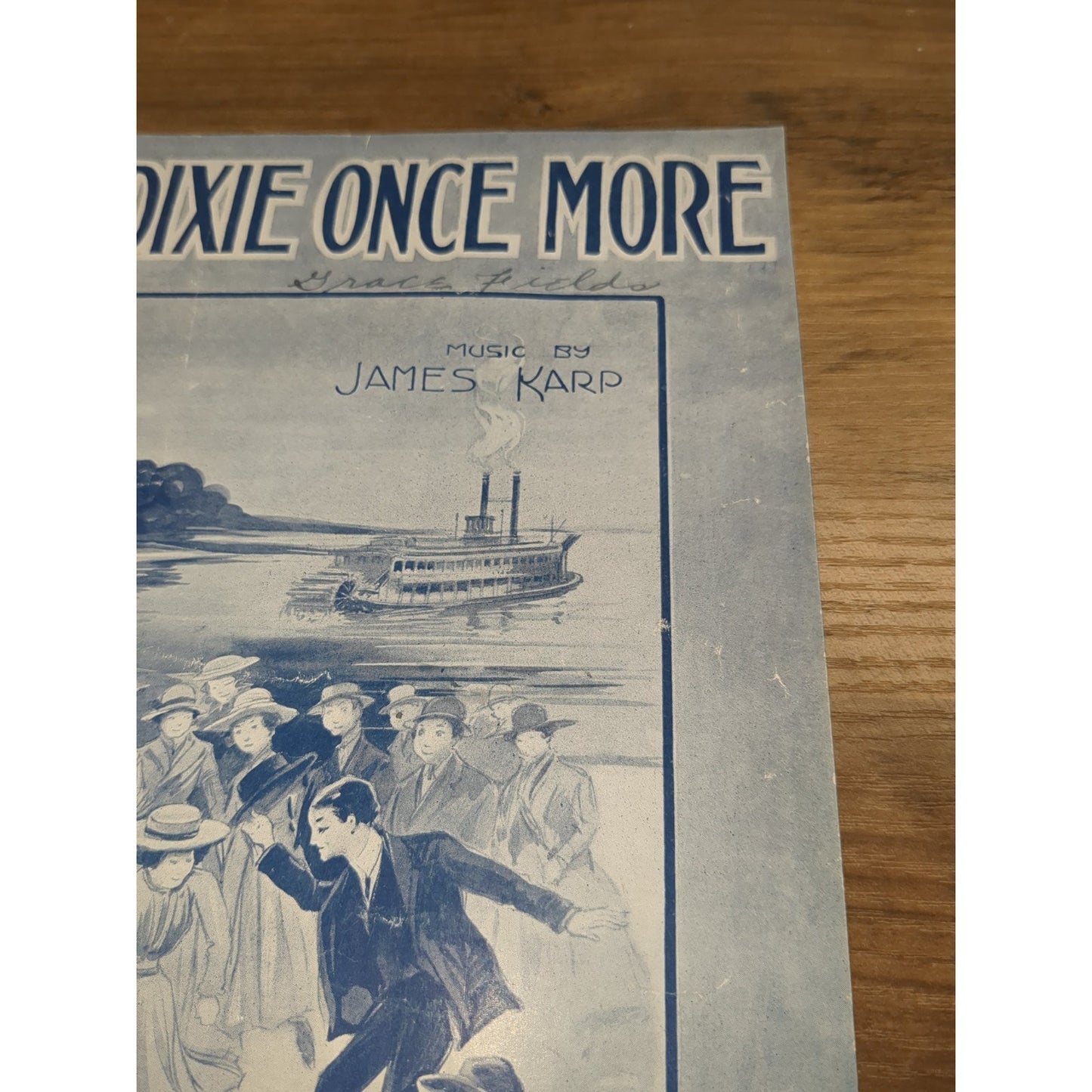 Antique Sheet Music 'Dixie is Dixie Once More' 1919 Leo Turner & James Karp