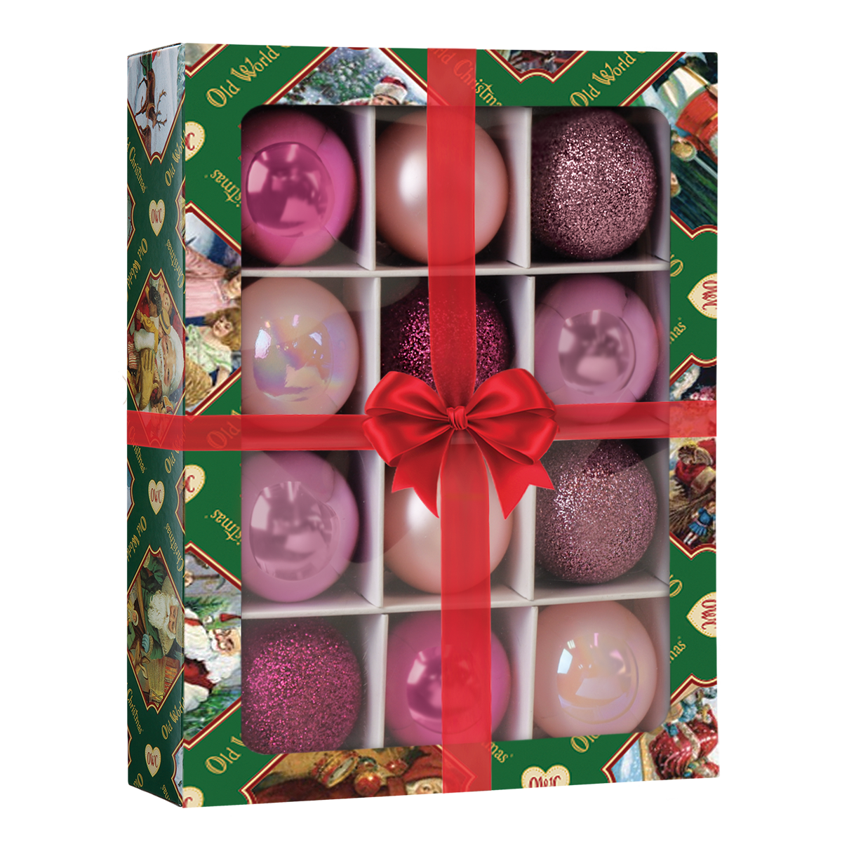 12 Count 1.5" Posh Pink Balls Ornament NOT AVAILABLE AT MINDEN LOCATION