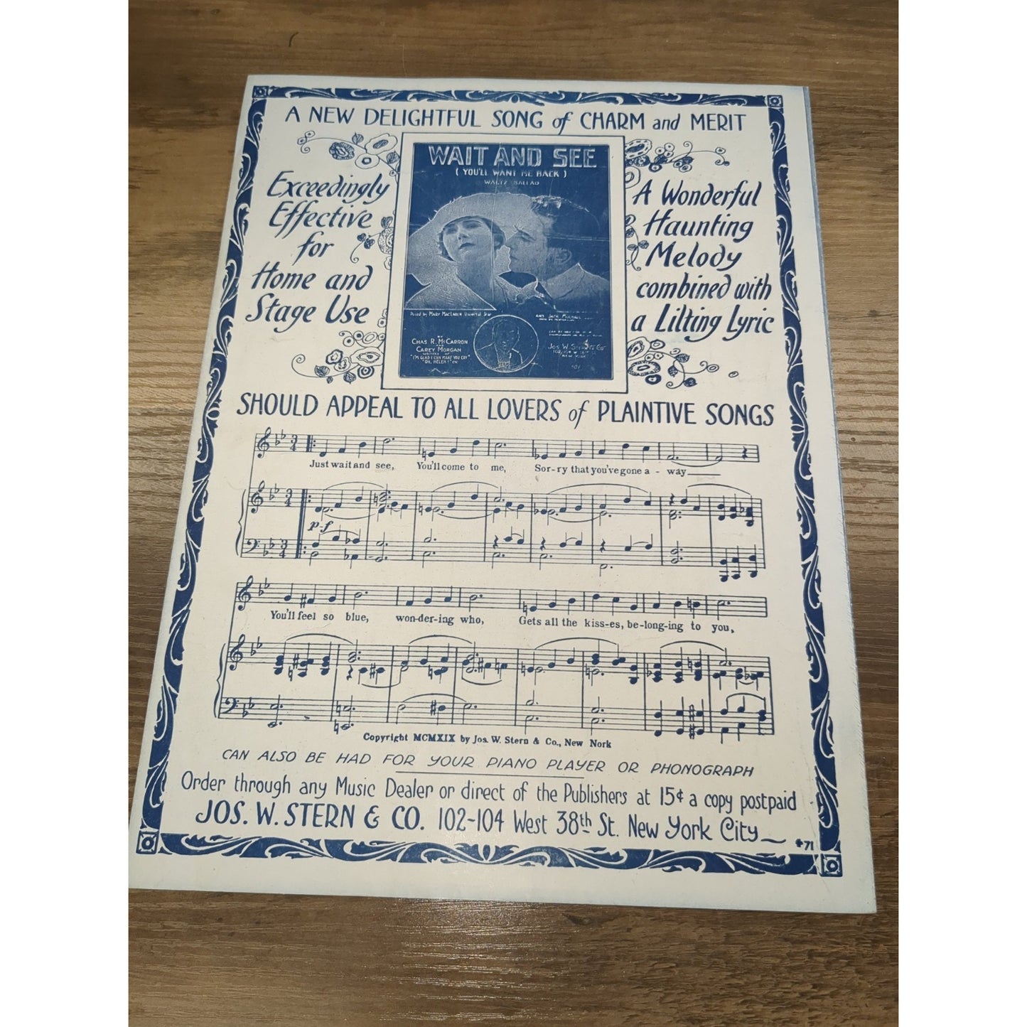 Antique Sheet Music 'Dixie is Dixie Once More' 1919 Leo Turner & James Karp