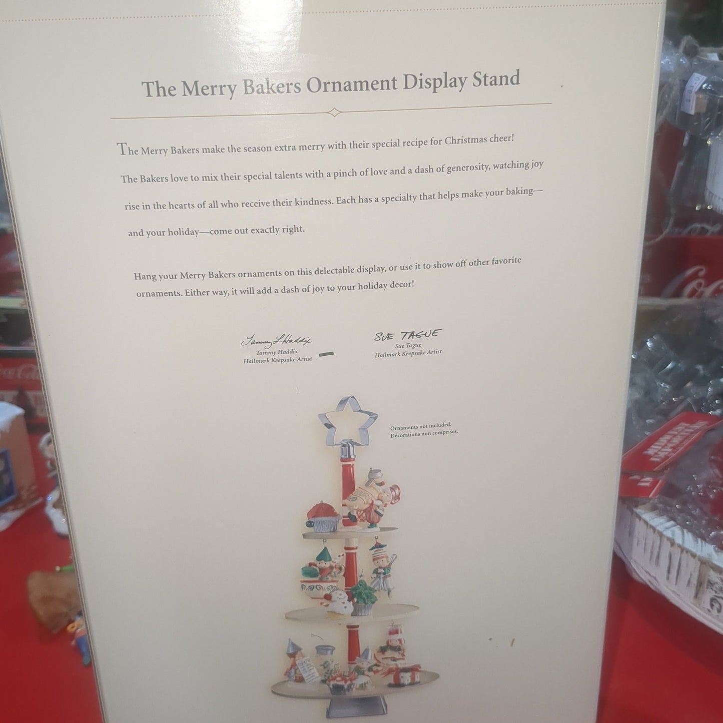 Hallmark keepsake 2006 The Merry Bakers Christmas Ornament Display Tree Stand No Ornaments included