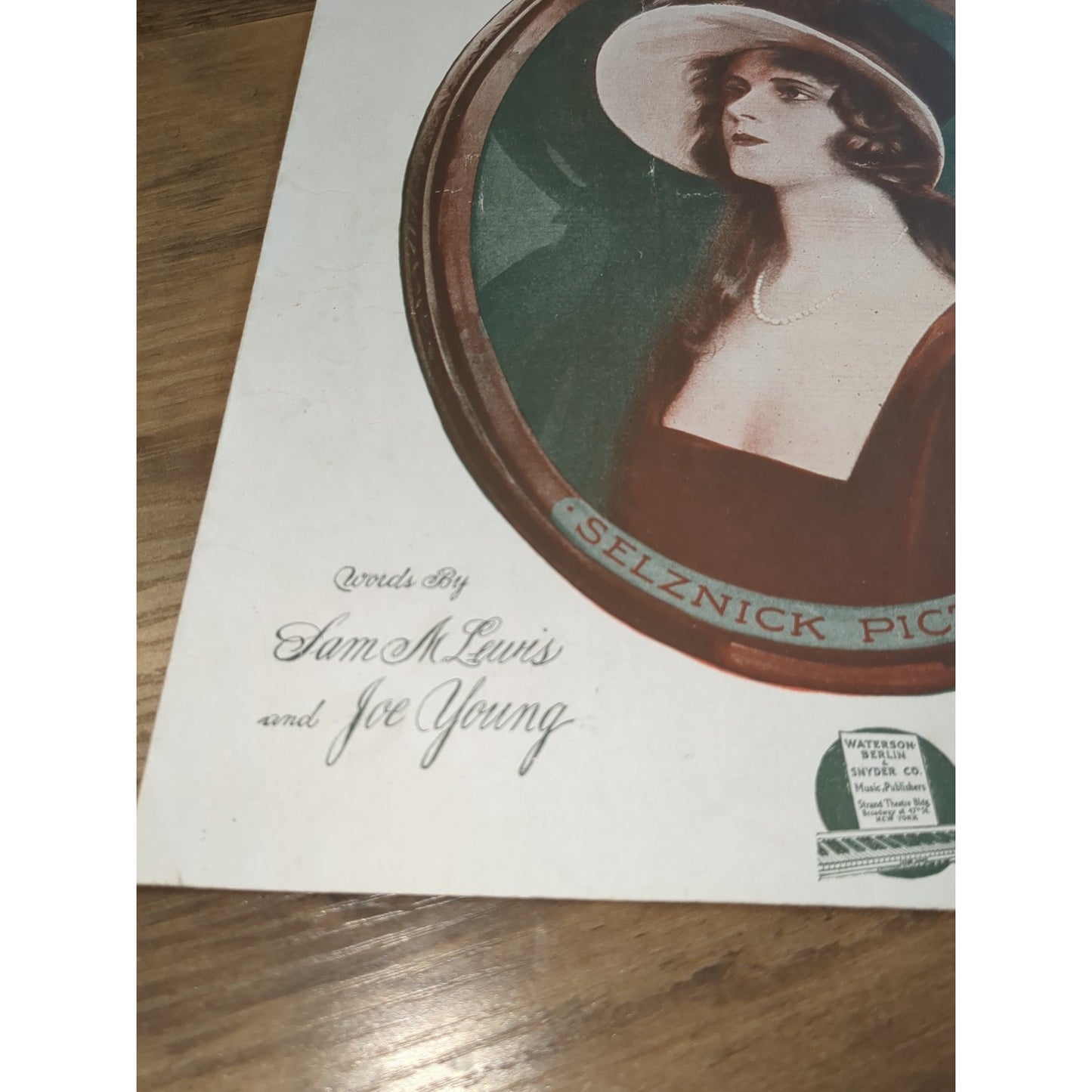 M OLIVE THOMAS Movie Vintage Musical sheet music UPSTAIRS & DOWN