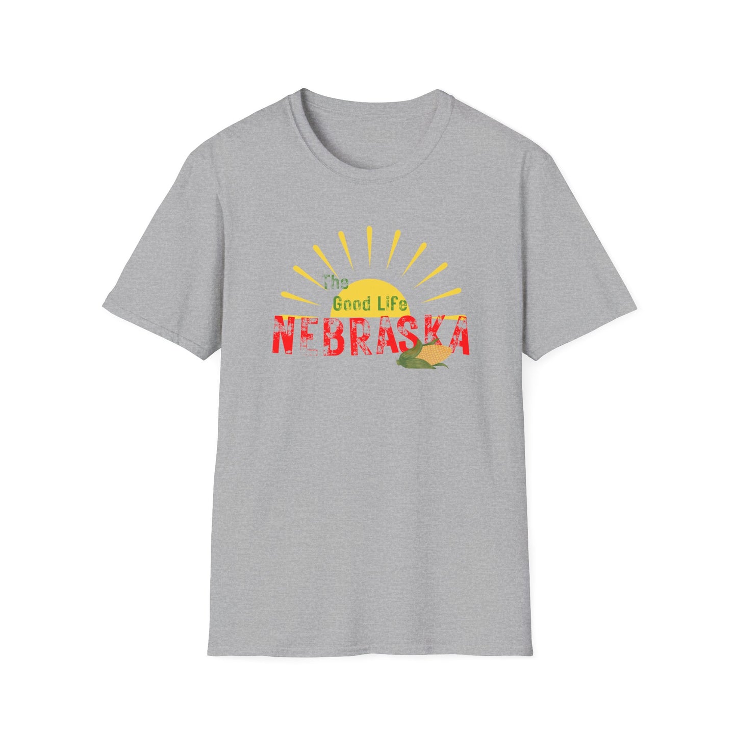 Nebraska The Good Life Unisex Softstyle T-Shirt