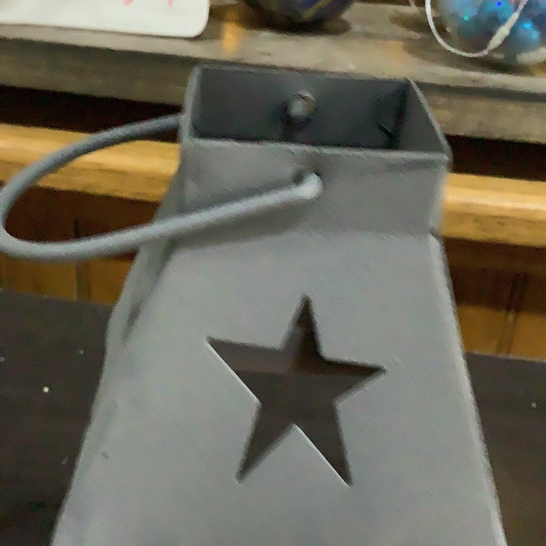 Farmhouse Colors Mini Star Lantern dark grey