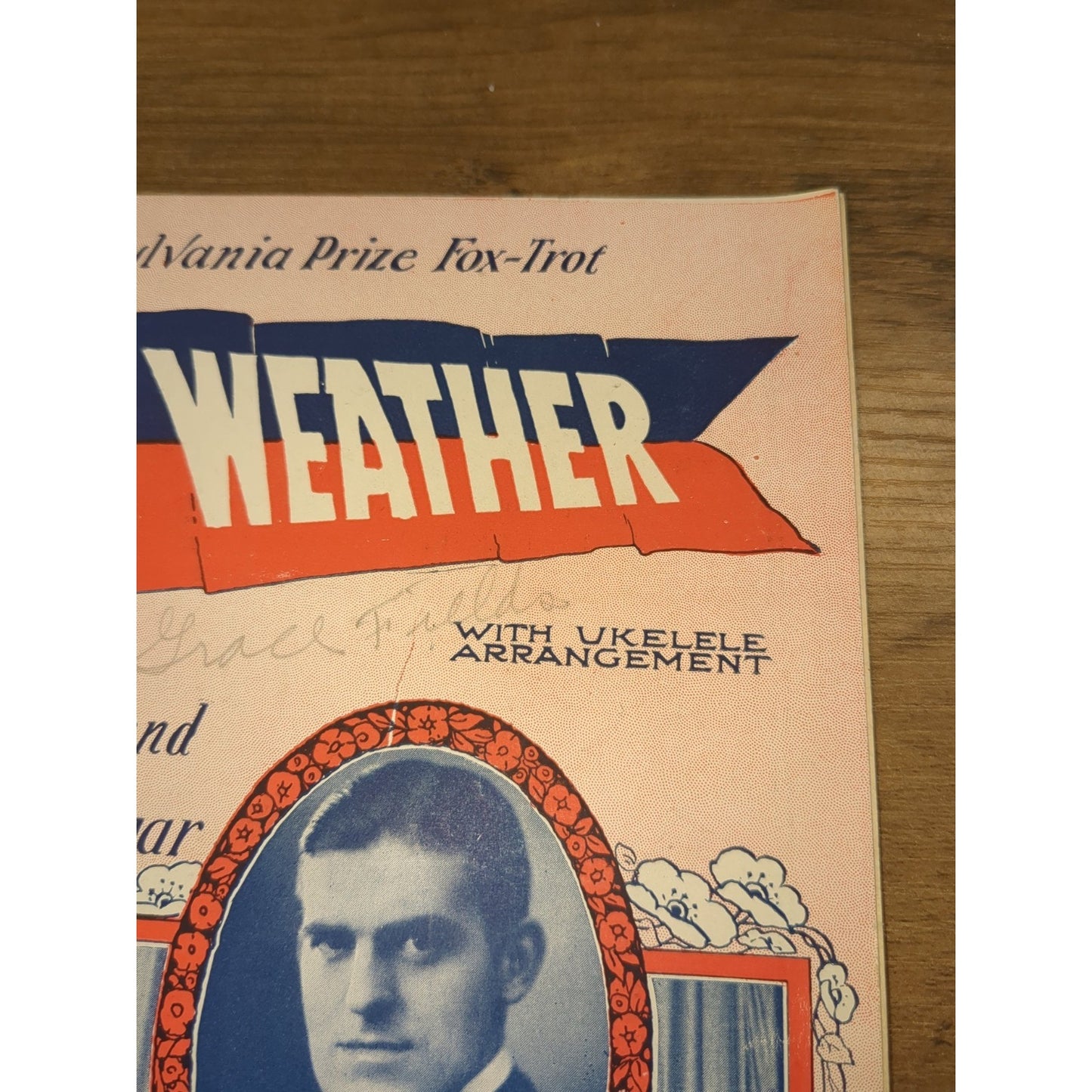 Dreary Weather: Univ of Penn. Fox Trot - 1924 sheet music - Fred & Tom Waring