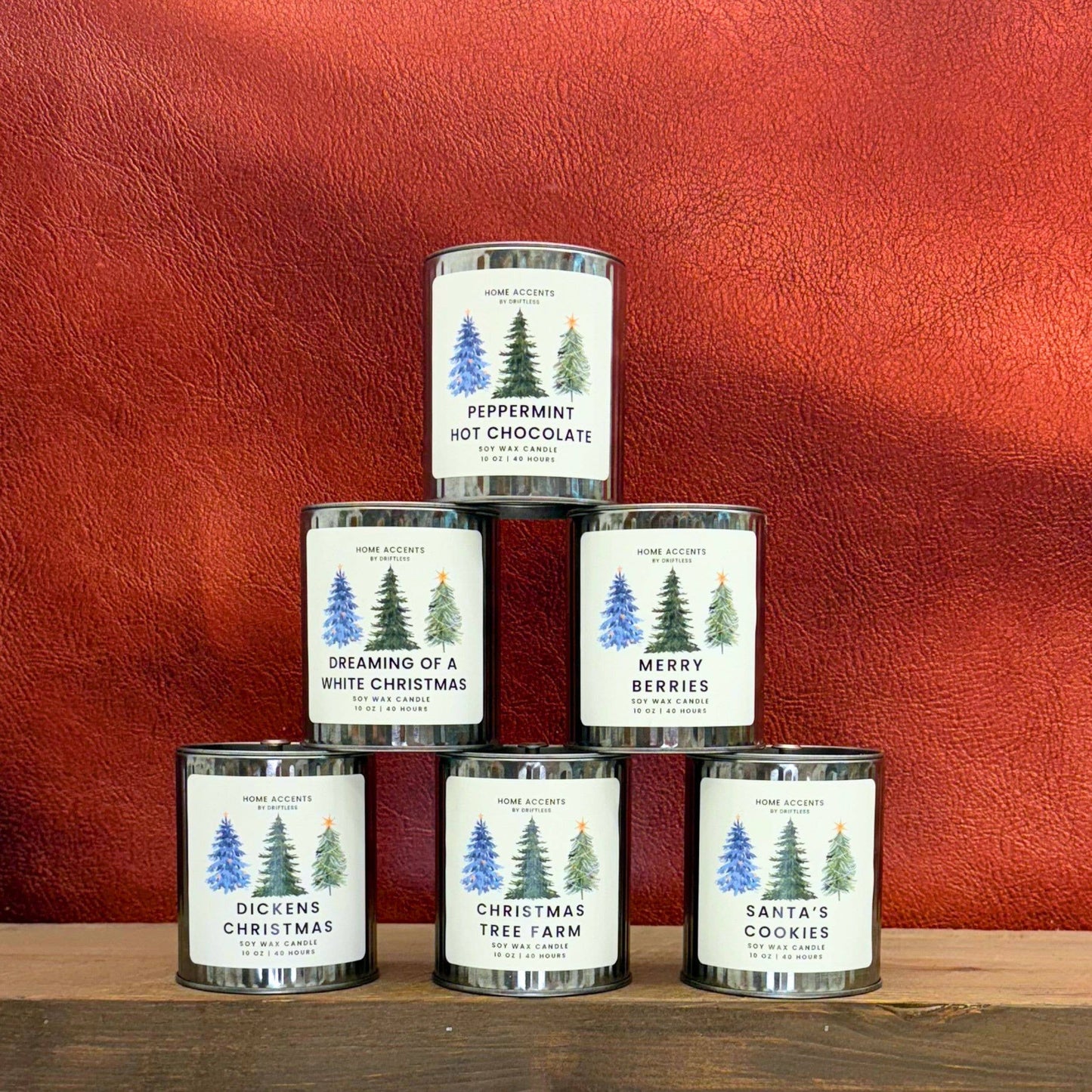 Dickens Christmas Farmhouse Soy Wax Candles - Holiday Decor dc1