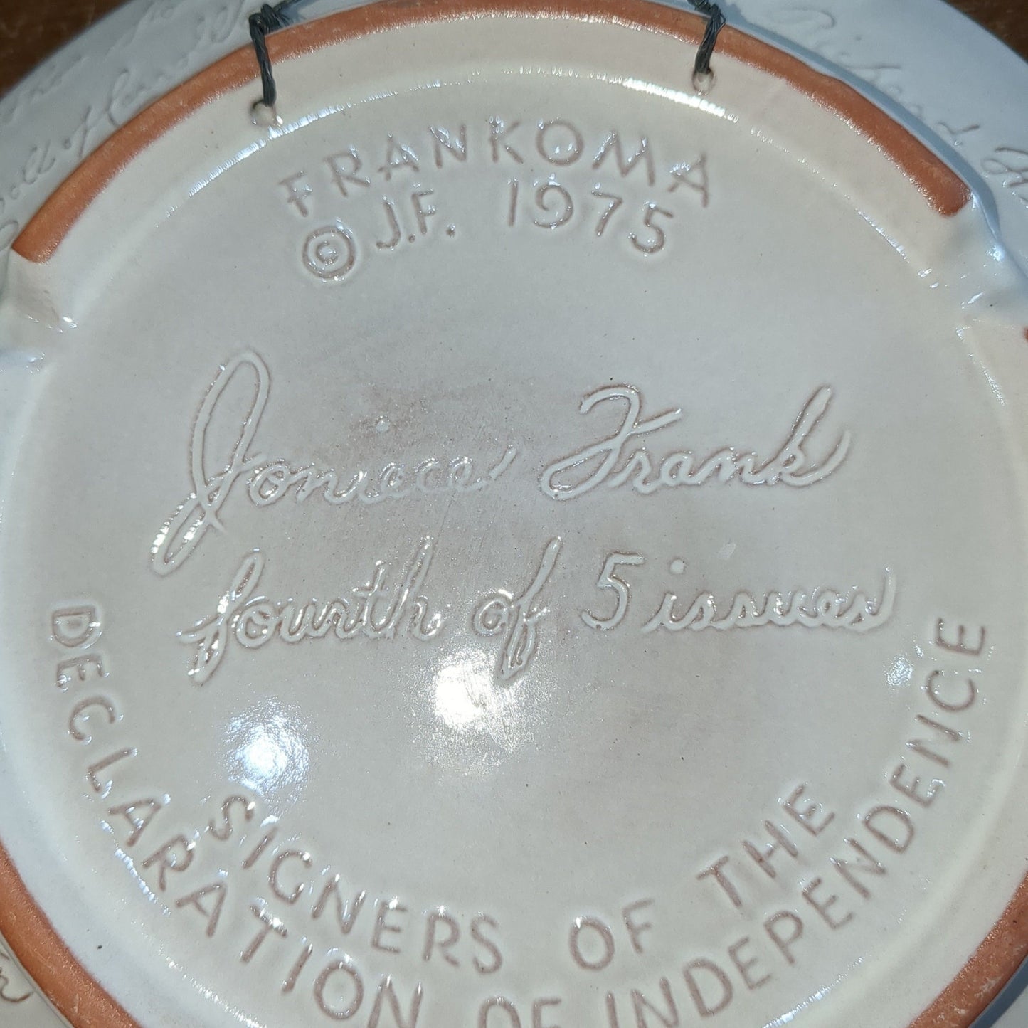 Frankoma 1975 bi-centennial plate