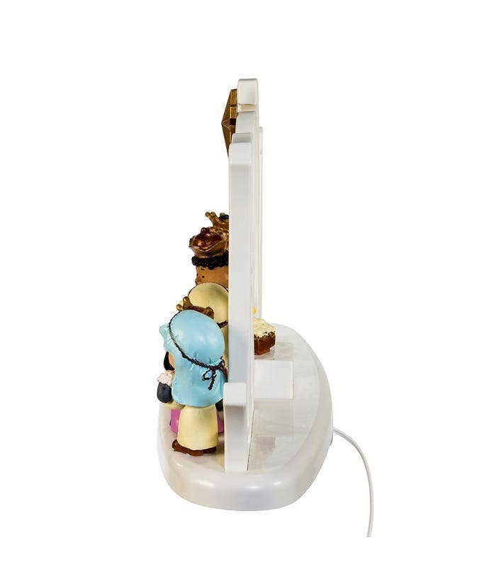 10" BATTERY OPERATED LED PEANUTS LIGHTED NATIVITY pe1