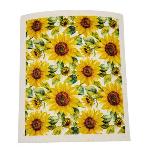 Sunflower Field Swedish Dishcloths - Home Decor sd2