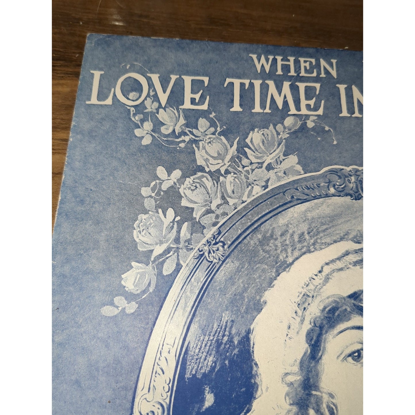 When It's Love Time In Picardy 1919 WWI Pretty Girl Vintage Sheet Music