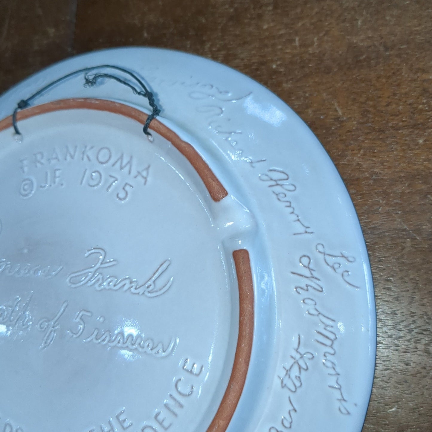 Frankoma 1975 bi-centennial plate