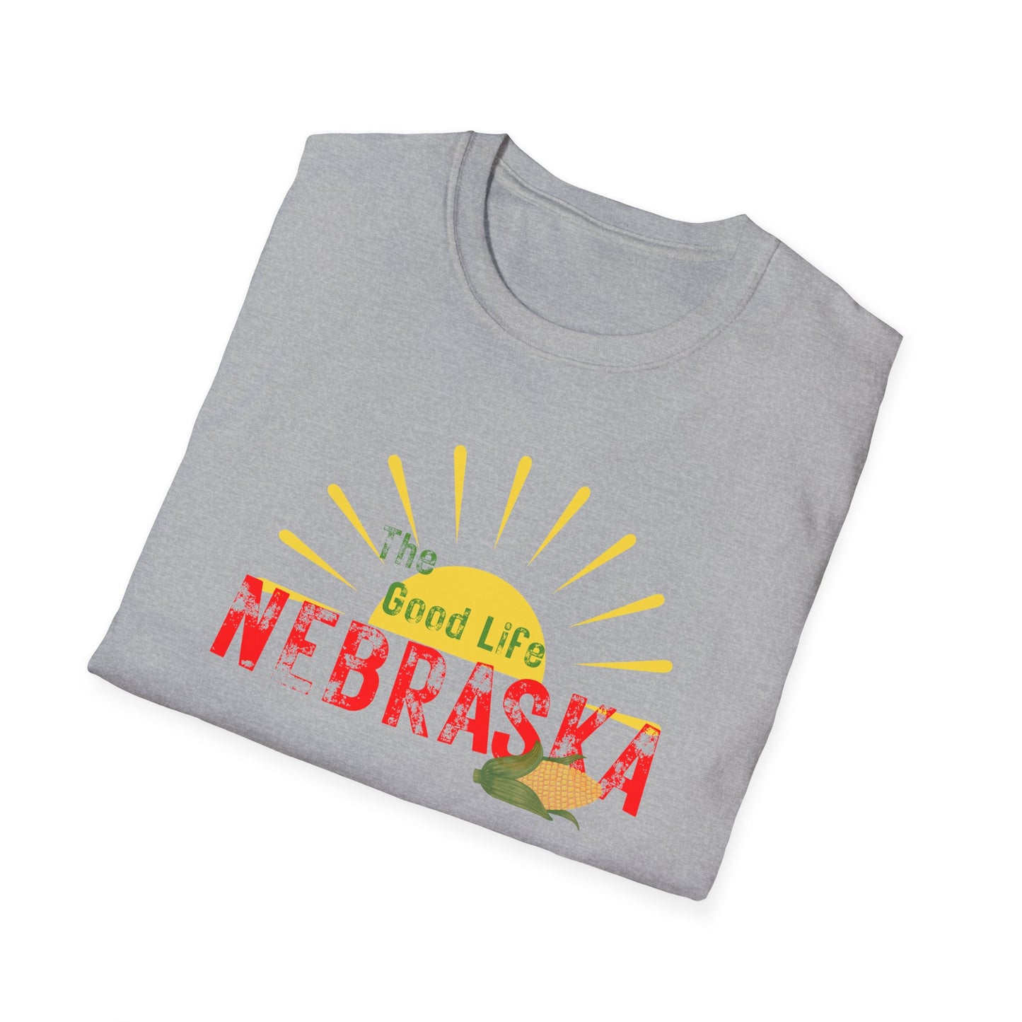 Nebraska The Good Life Unisex Softstyle T-Shirt