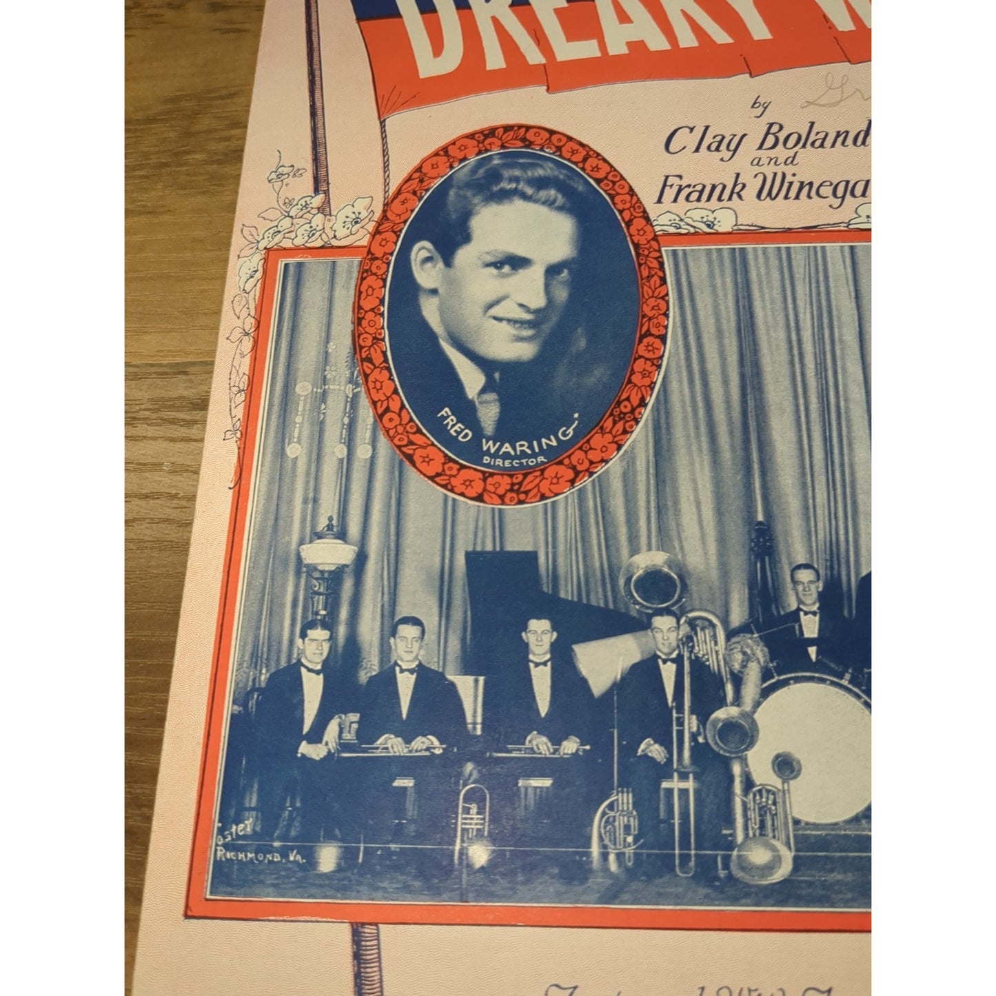 Dreary Weather: Univ of Penn. Fox Trot - 1924 sheet music - Fred & Tom Waring