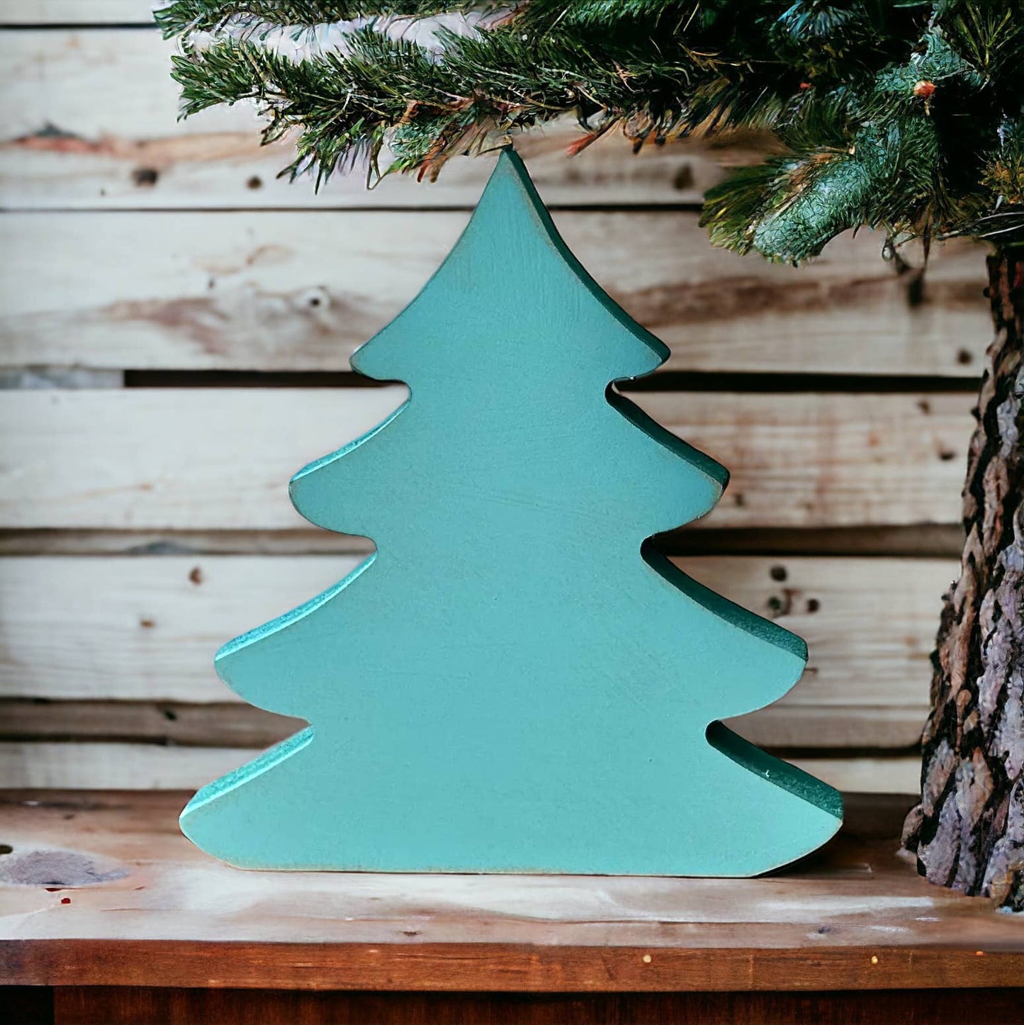 Primitive/Rustic Wood Christmas Tree - Original Style: UNFINISHED / Short