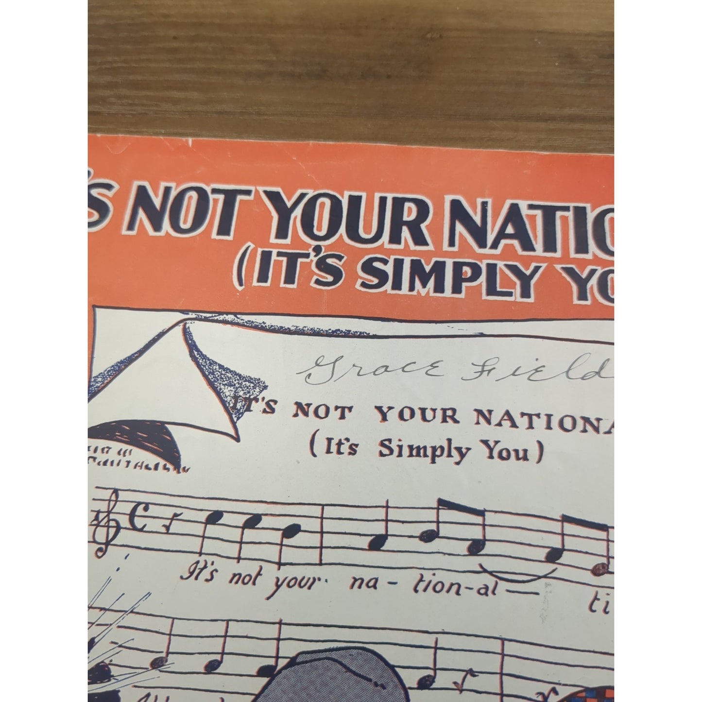 It's Not Your Nationality (It's Simply You) - 1916 large sheet music