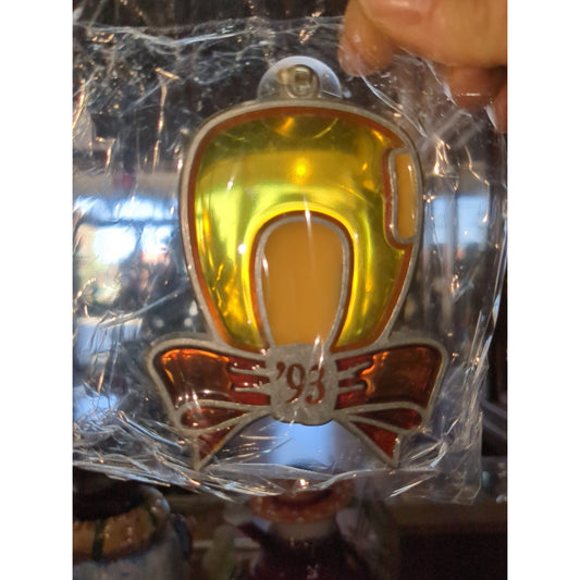 Lorsban 15G stained Glass Look Ornaments, Corn Kernel And Stalk 1990's. Lorsban