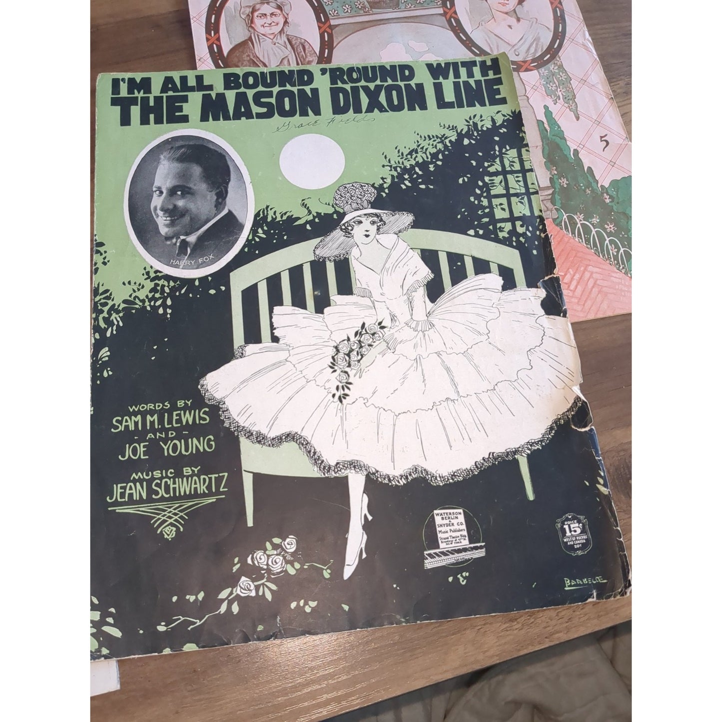 Lot Of Three Vintage Sheet Music. Dixie Blues, Mason Dixon Line, Mother Dixie &