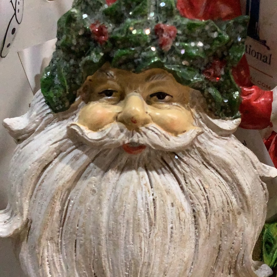 Holly & Ivy Santa Christmas Ornament