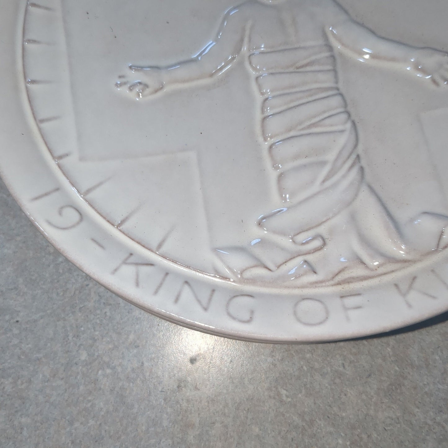 vintage Frankoma plate 1970 king of kings
