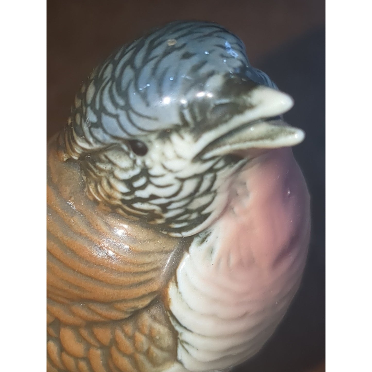 Vintage Karl Ens Porcelain Wren Bird On Branch Figurine