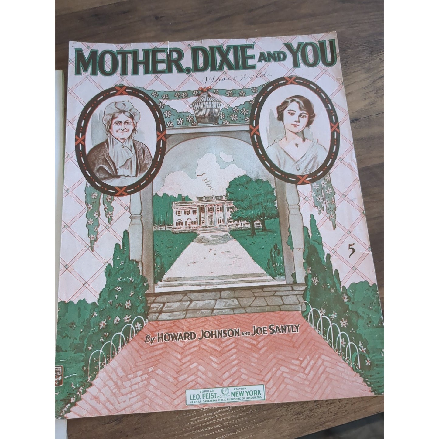 Lot Of Three Vintage Sheet Music. Dixie Blues, Mason Dixon Line, Mother Dixie &