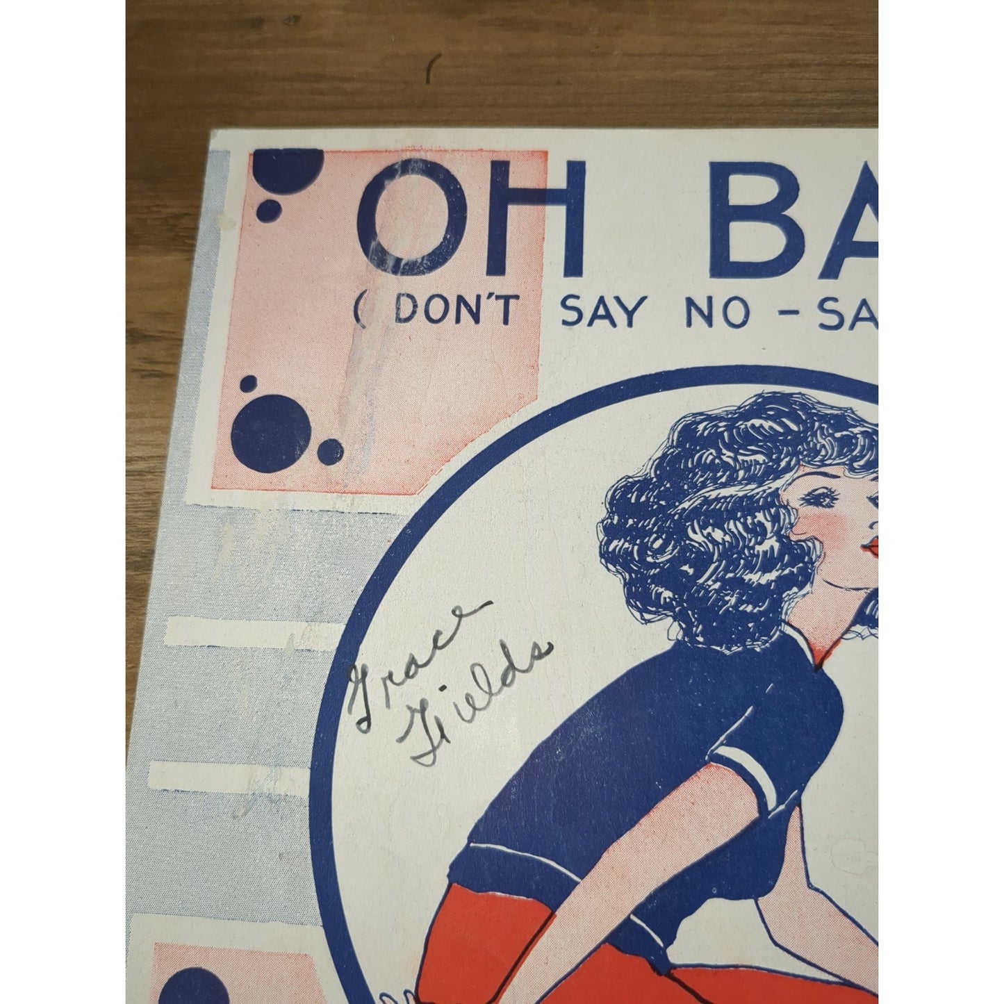 Vintage 1924 Sheet Music, "Oh, Baby - Don't Say No - Say Maybe" Irving Berlin