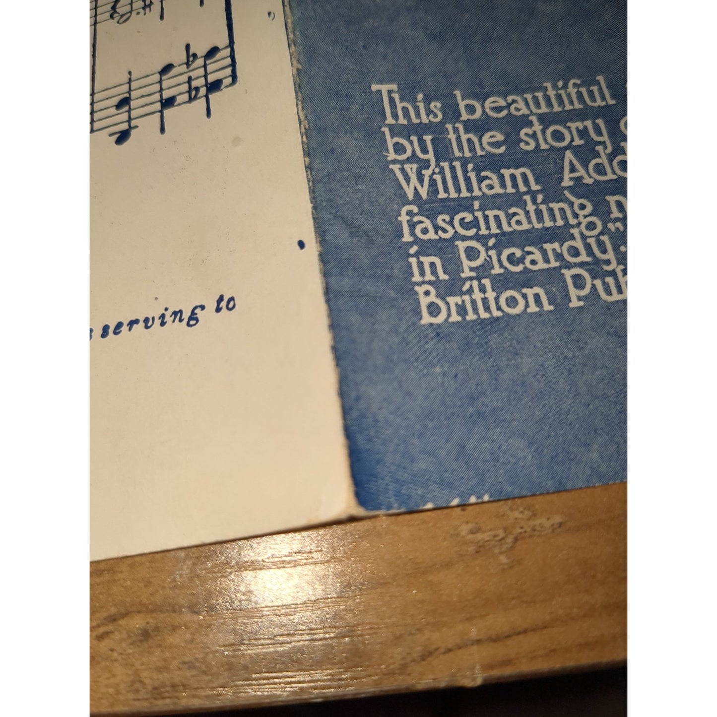 When It's Love Time In Picardy 1919 WWI Pretty Girl Vintage Sheet Music