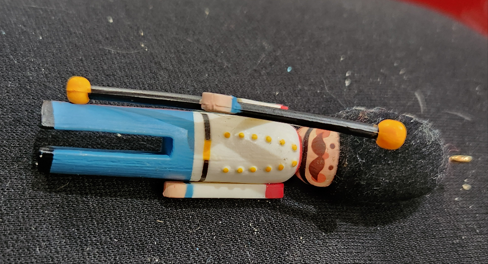 Hallmark Keepsake Ornament 1982 miniature Clothespin Soldier England Queen's Royal Guard ornament 1st in Series hos1