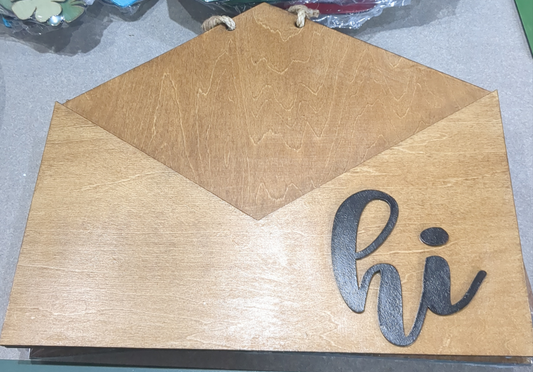 Stained Envelope interchangeable door sign