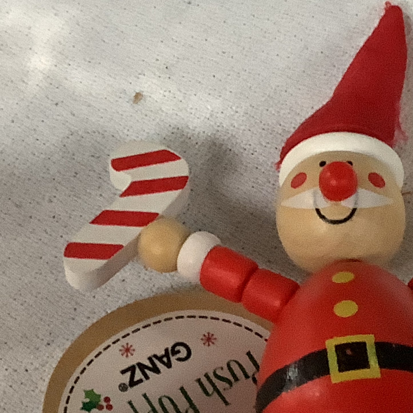 Santa Wooden Push Puppets