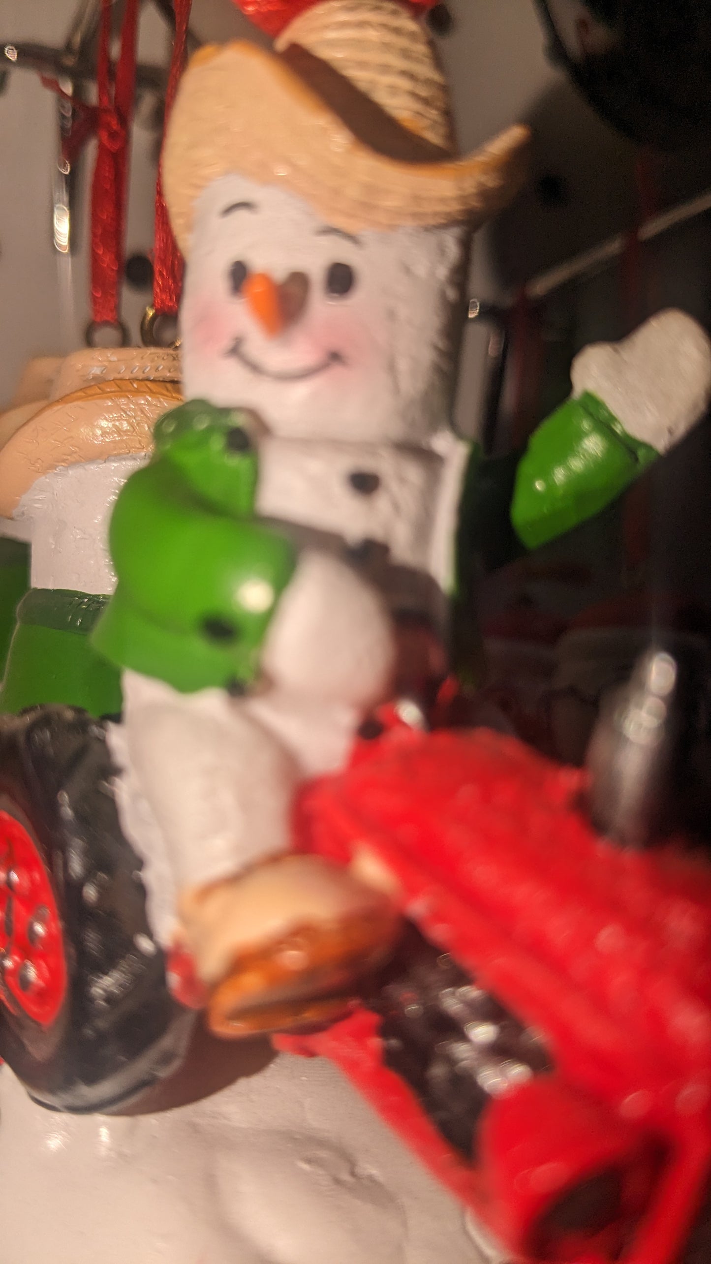 Marshmallow Farmer Ornament