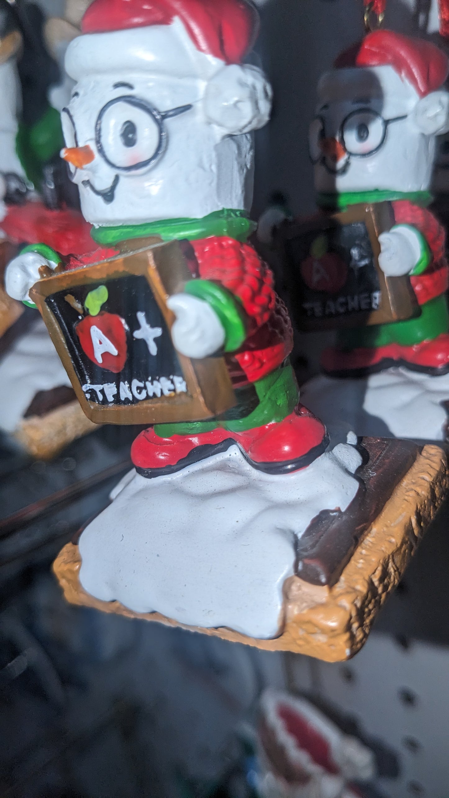 Marshmallow Teacher  Ornament