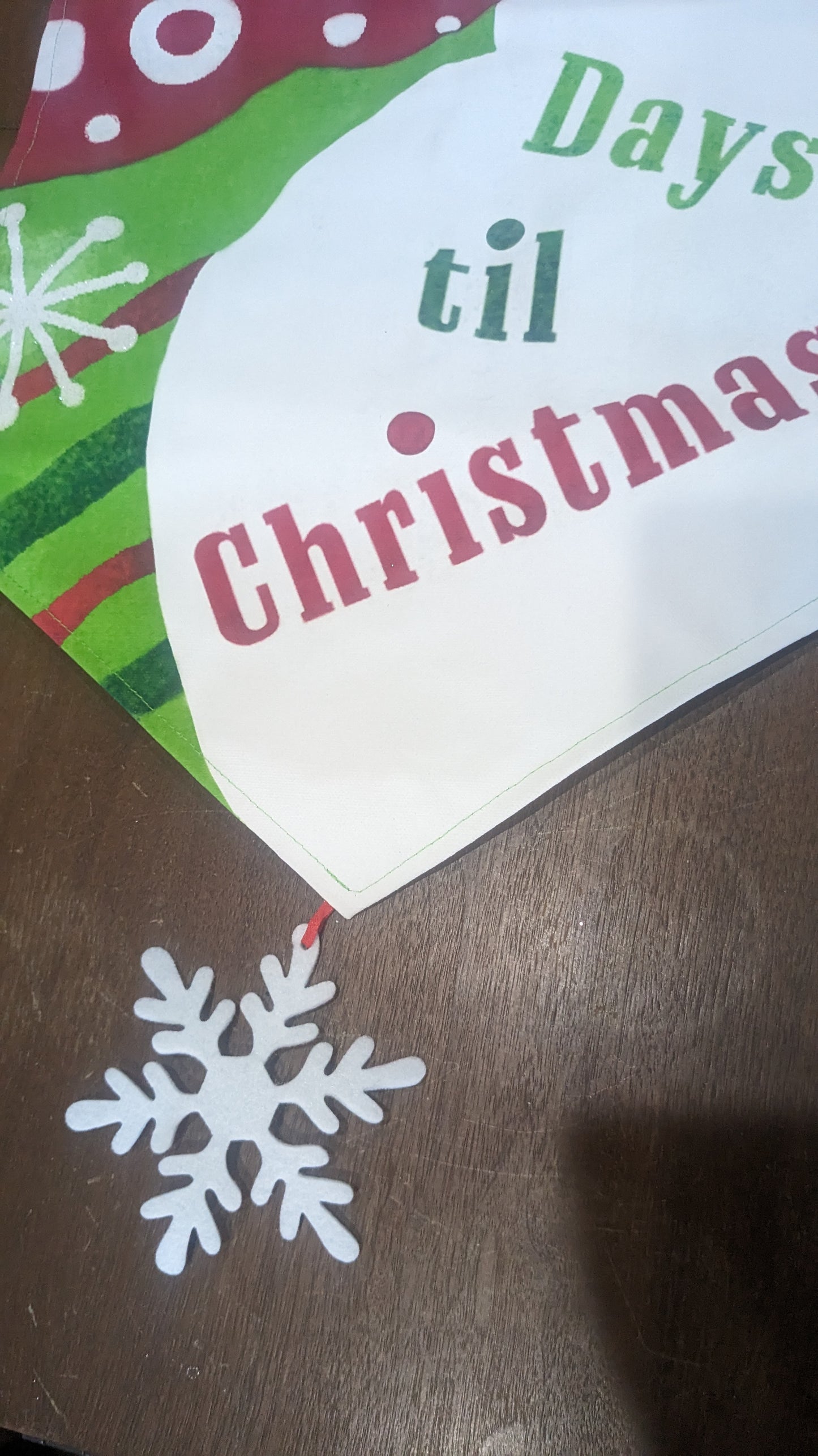 Unique Painted canvas countdown-snowman