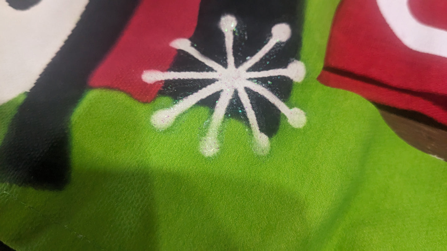 Unique Painted canvas countdown-snowman