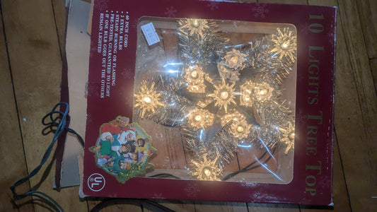 Vintage 10 star tree topper