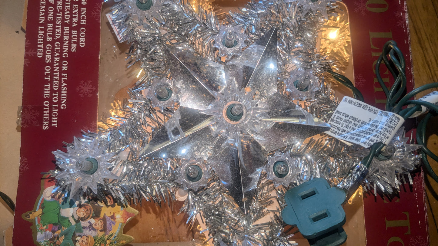 Vintage 10 star tree topper