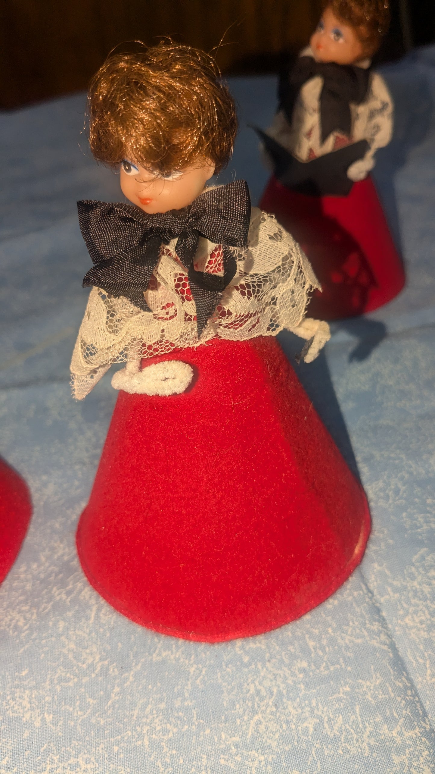 Vintage carolers cardboard bases