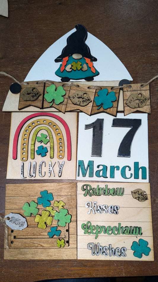 St. Patrick's Day kit for interchangeable arch or rectangle frame.