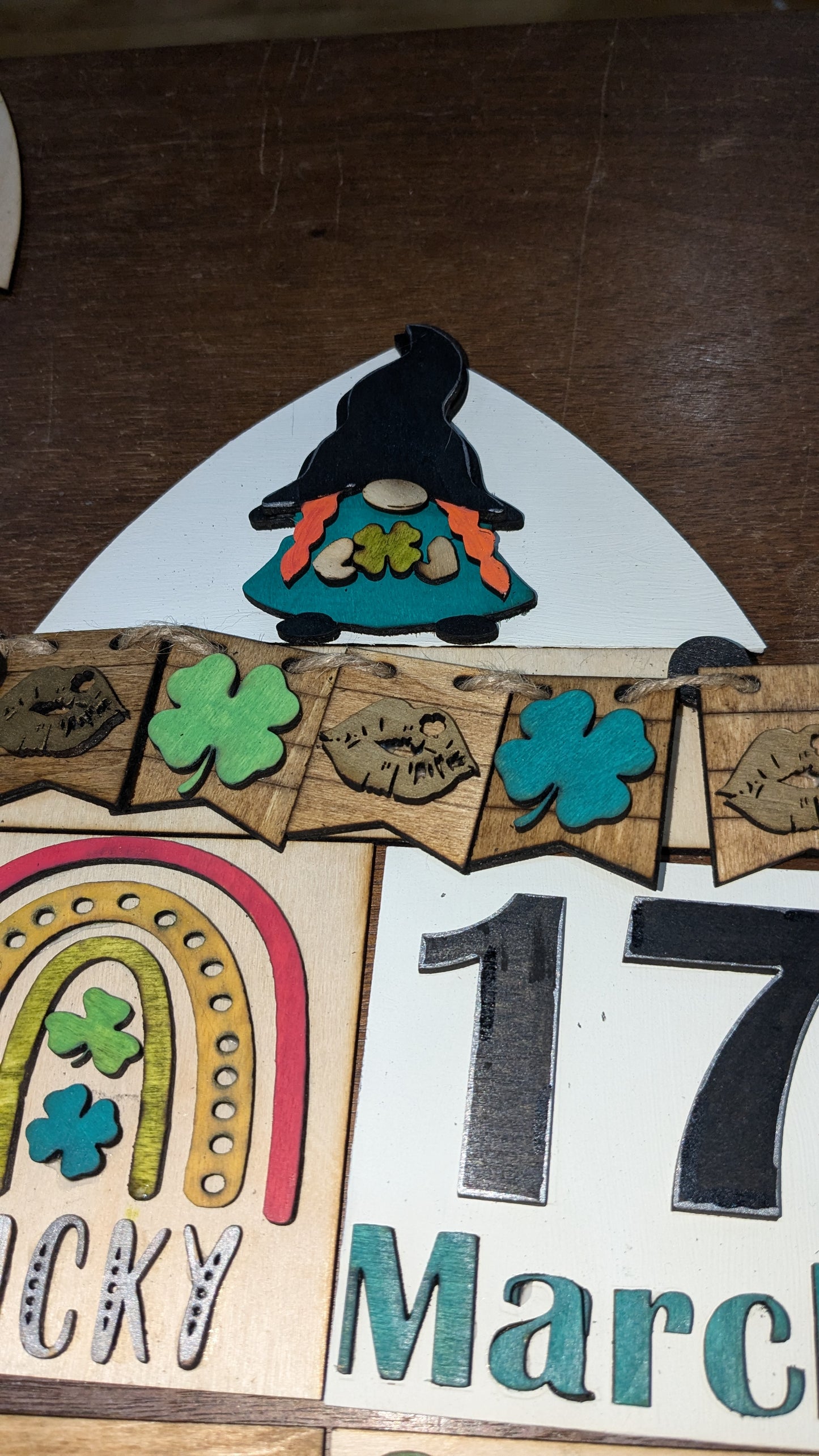 St. Patrick's Day kit for interchangeable arch or rectangle frame.