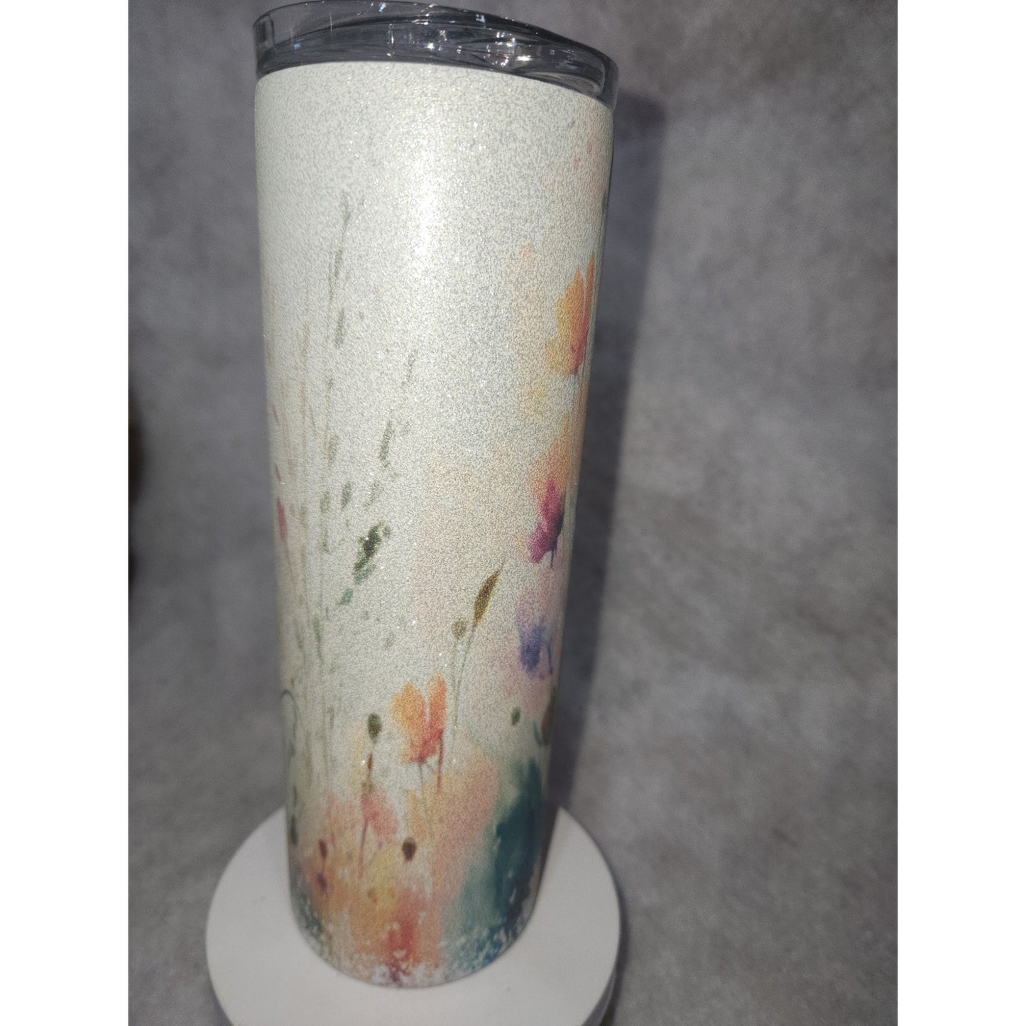 20 oz Stainless Steel Glitter Tumbler Be Your Own Kind of Beautiful