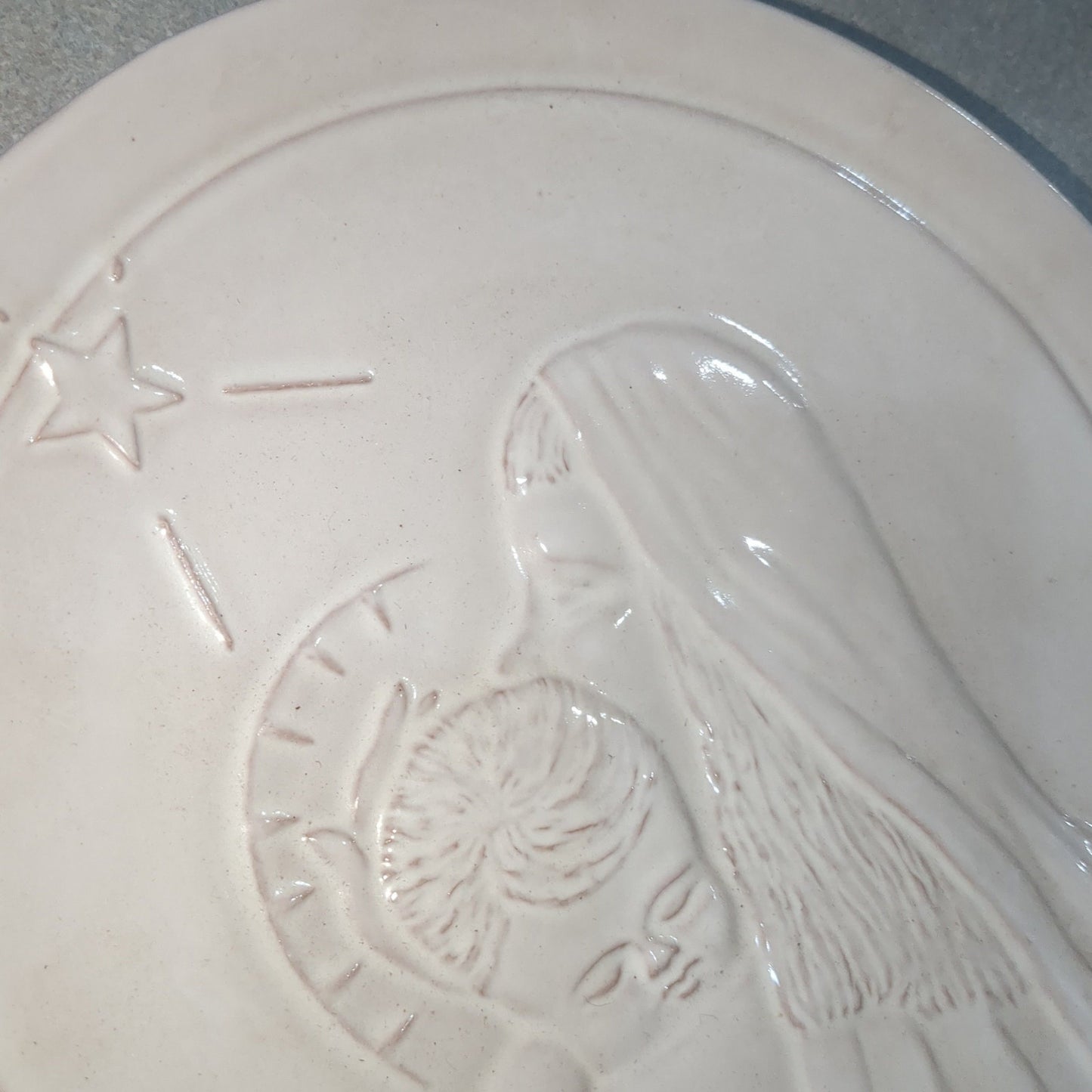 vintage frankoma plate from 1984 faith hope and love
