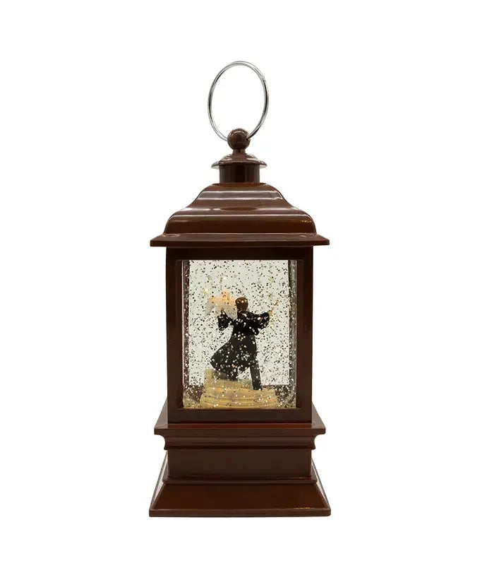 9"BO H POTTR SPINNING MUSICAL LANTERN+LED