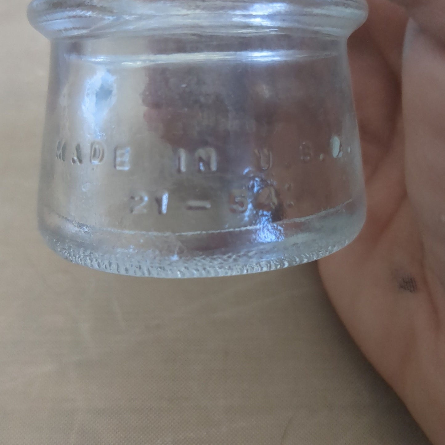 Vintage Hemingray 10 Glass Insulator 40-42 Made in U.S.A. H6-10