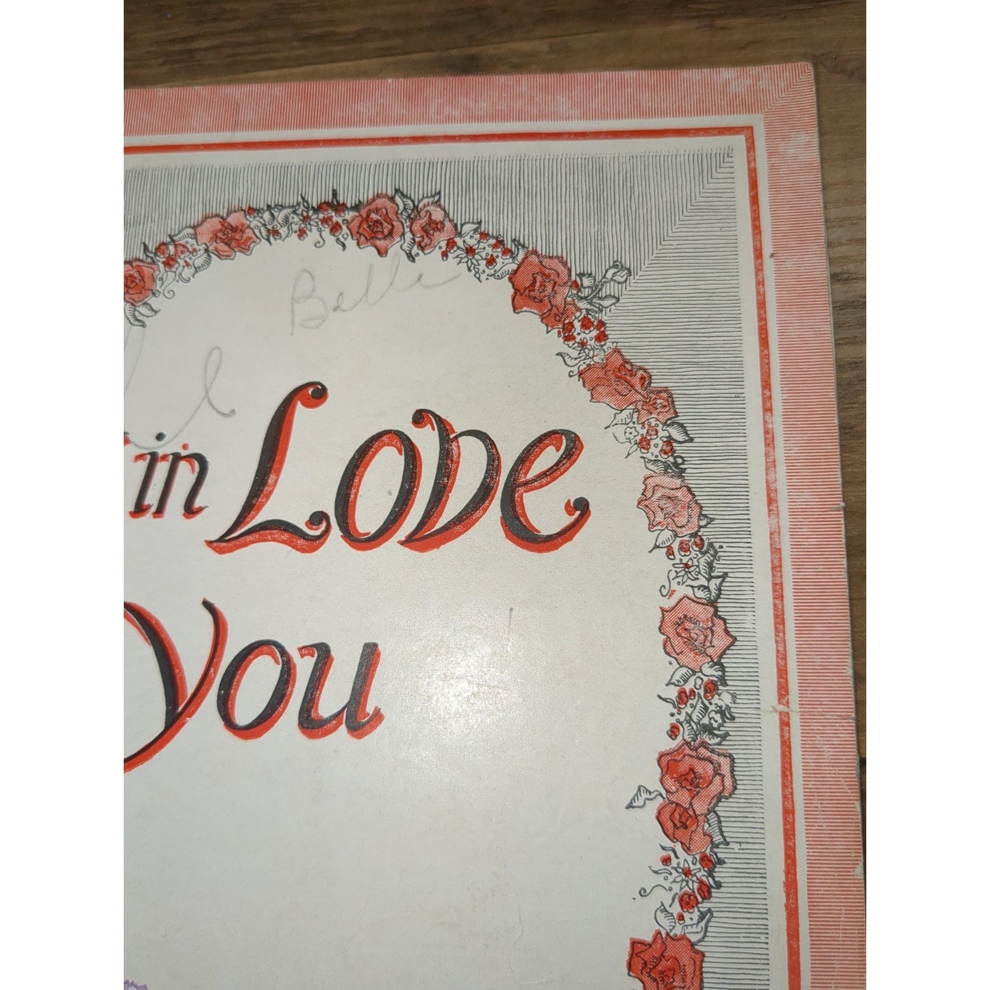 Vintage Sheet Music 1926 - FALLING in Love With You Davis/Meyer