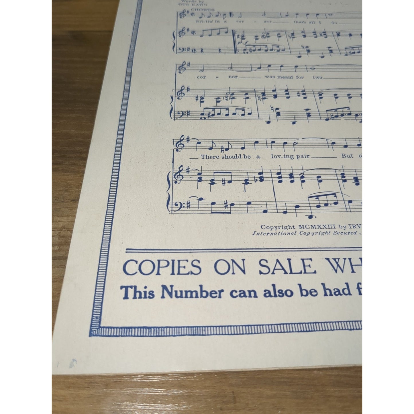 Vintage 1924 Sheet Music, "Oh, Baby - Don't Say No - Say Maybe" Irving Berlin